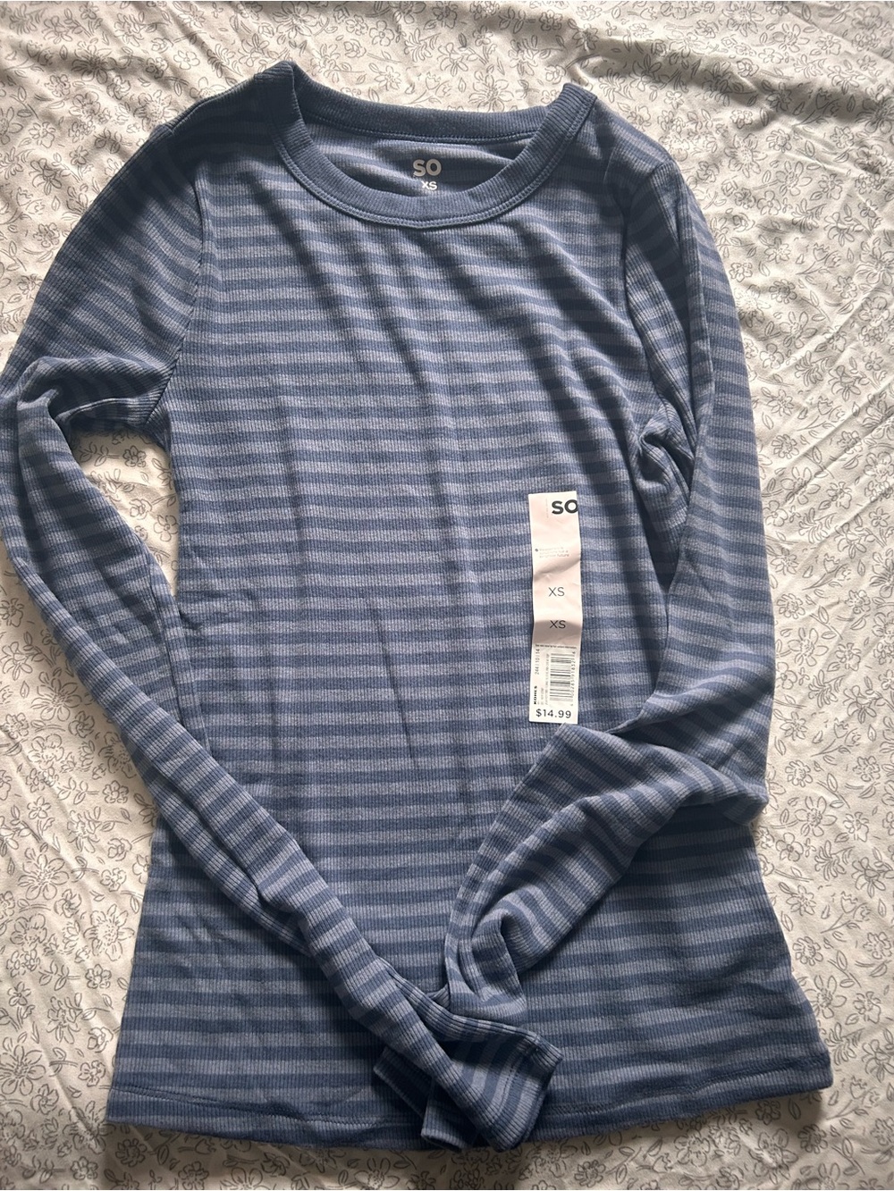 SO Blue Striped Long-Sleeve Tee